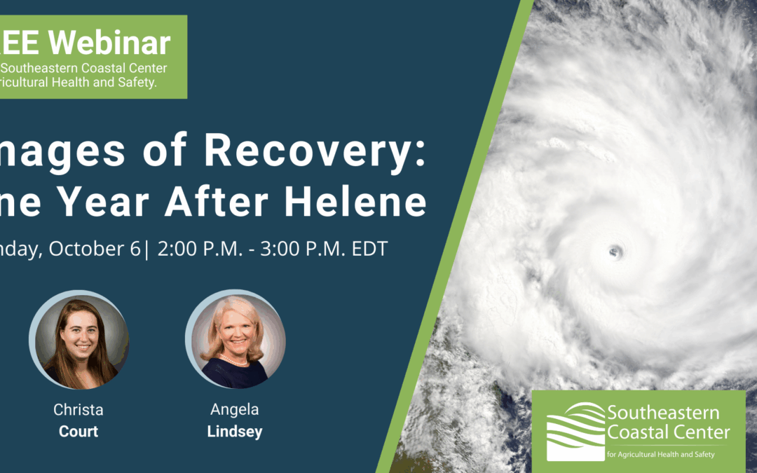 Images of Recovery Webinar: One Year After Helene